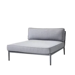 Cane-line Sofá modular Conic, Light grey-diván incl. cojines Gris New