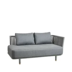 Cane-line Sofás De Terraza|Sofás De Exterior<Sofá modular Moments, 2 plazas grey, izquierda, soft rope Gris