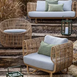 Cane-line Sofá Nest 3 plazas weave, White, Natté white Blanco Best
