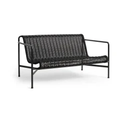 HAY Sofás De Exterior<Sofá Palissade Cord, Anthracite Negro