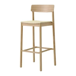 &Tradition Taburetes Altos<Taburete Betty TK17 Bar Chair 75 cm, Fuse 0421-roble lacado BeigeAmarillo