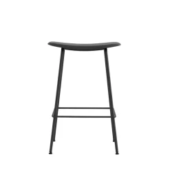 Muuto Taburete de bar Fiber Tube 65 cm, Negro Outlet