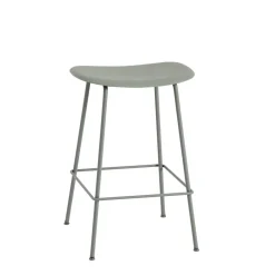 Muuto Taburetes Altos<Taburete de bar Fiber Tube 65 cm, dusty green Verde