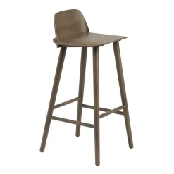 Muuto Taburete de bar Nerd 75 cm, Stained dark brown Marrón Online