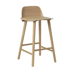 Muuto Taburete de bar Nerd 65 cm, roble Marrón New