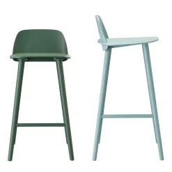 Muuto Taburetes Altos<Taburete de bar Nerd 75 cm, oscuro Verde