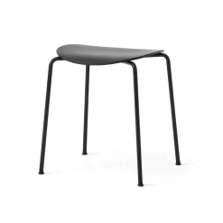 &Tradition Taburetes<Taburete Pavilion AV36, Black-black lacquered oak Negro