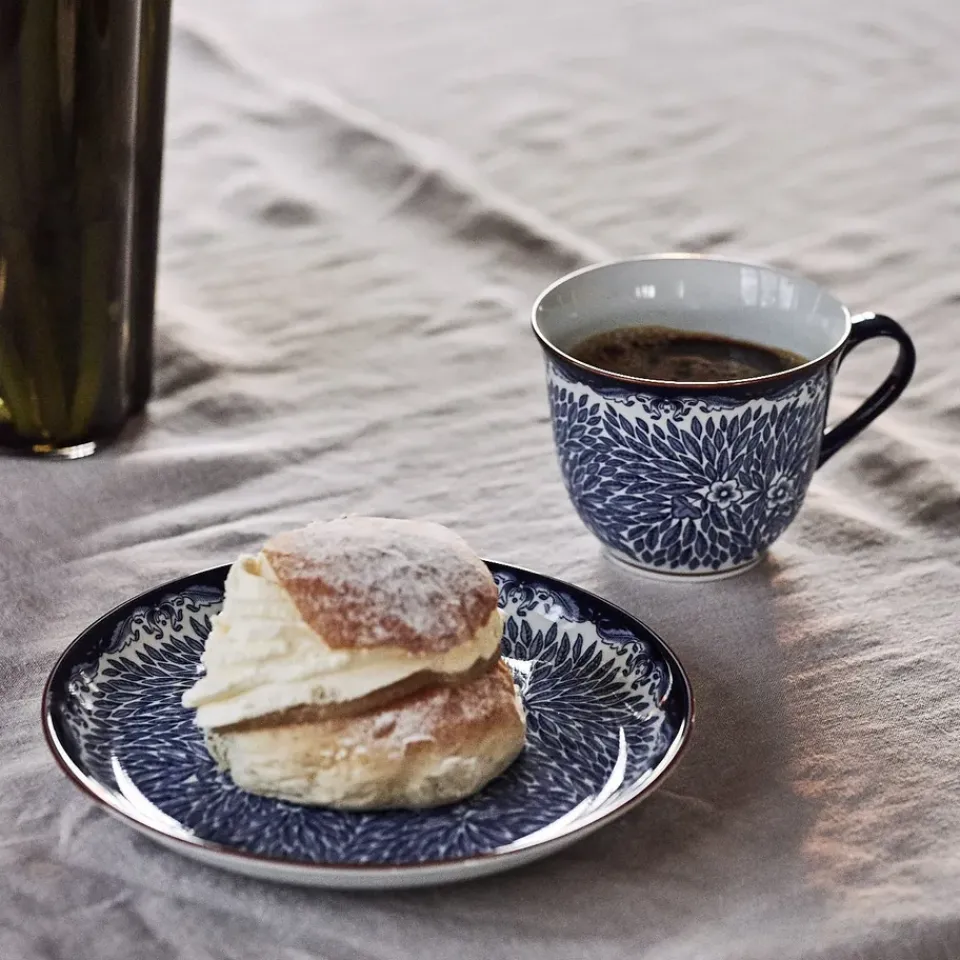 Rörstrand Juegos De Vajilla<Taza 40 cl y platillo Ø20 cm Ostindia Floris, n Azul