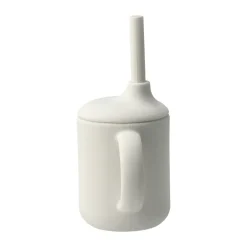 Scandi Living Tazas Infantiles<Taza con pajita Idun de silicona 120 ml, Vanilla Blanco