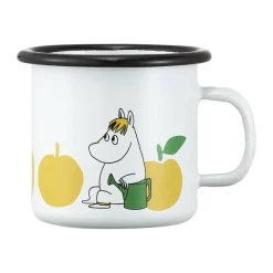 Muurla Tazas De Los Mumin<Taza esmaltada Moomin 25 cl, Manzanas Alegres Blanco