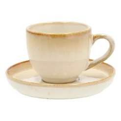 Bitz Tazas De Ponche Navideño|Tazas De Espresso<Taza espresso y platillo 7 cl, nata Blanco