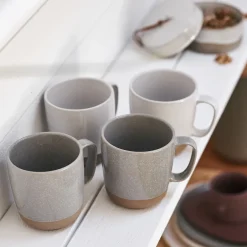 Scandi Living Tazas De Café<Taza Fossil 35 cl, Gris