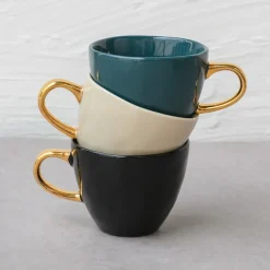 URBAN NATURE CULTURE Tazas De Ponche Navideño|Tazas De Espresso<Taza mini Good Morning Coffee 17,5 cl, Black Negro