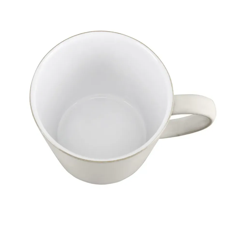 Denby Taza Natural Canvas large, Plain Blanco
