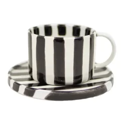 Olsson & Jensen Tazas De Café<Taza y platillo Monica, Negro