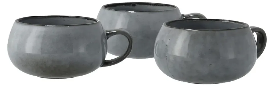 Lene Bjerre Tazas De Té<Taza y plato Amera, Gris