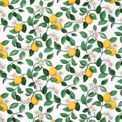 Arvidssons Textil Tela Citronlycka, blanco VerdeAmarilloBlanco Sale