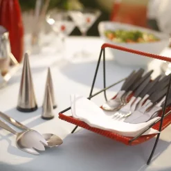 Gense Cubiertos De Mesa<Tenedor de mesa Focus de Luxe, Acero inoxidable PlateadoNegro