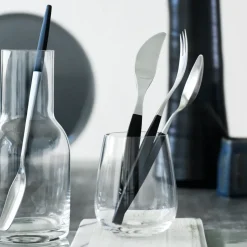 Gense Cubiertos De Mesa<Tenedor de mesa Focus de Luxe, Acero inoxidable PlateadoNegro