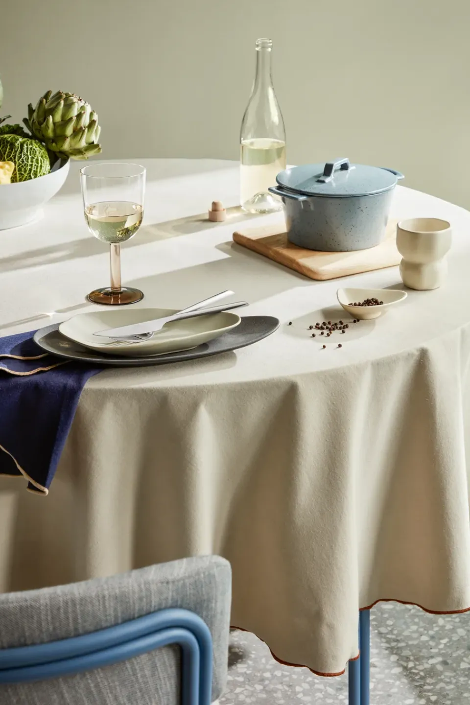 Broste Copenhagen Cubiertos De Mesa<Tenedor de mesa Sletten, Flana satin forged Plateado