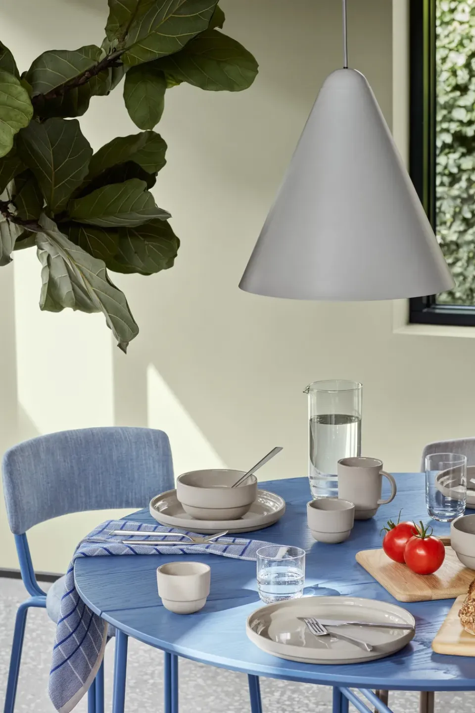 Broste Copenhagen Cubiertos De Mesa<Tenedor de mesa Sletten, Flana satin forged Plateado