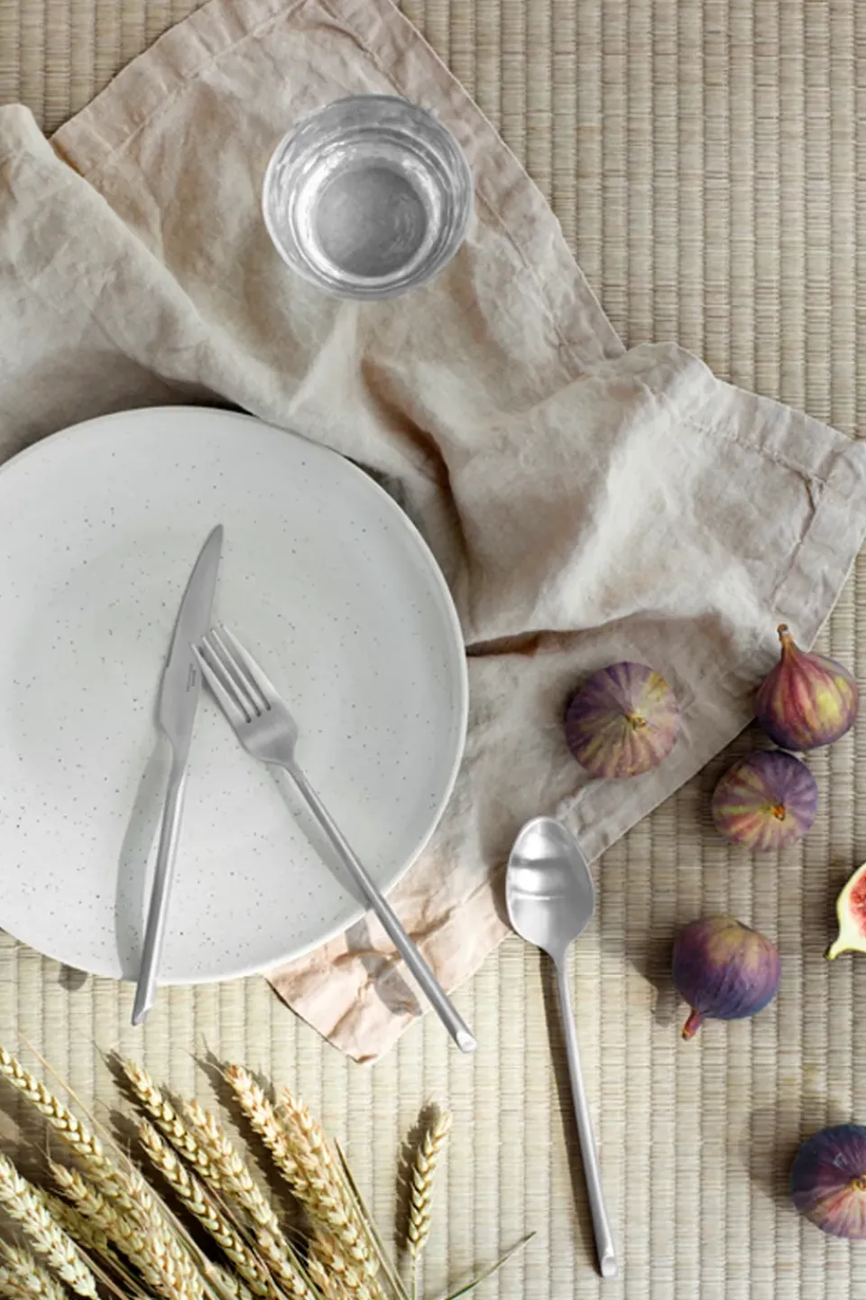 Broste Copenhagen Cubiertos De Mesa<Tenedor de mesa Sletten, Flana satin forged Plateado