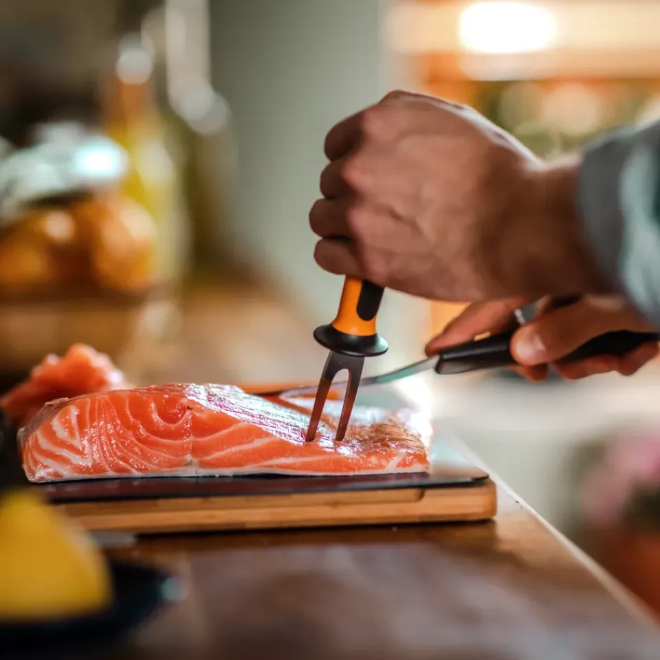 Fiskars Tenedor de pescado Functional Form, acero inoxidable Negro Clearance