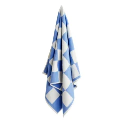 HAY Toalla de baño Check 70x136 cm, Sky blue Azul Best