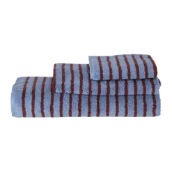 Scandi Living Toallas De Mano Y Cortesía|Toallas De Baño<Toalla de baño Drift 70x140 cm, Azul-rojo AzulRojo