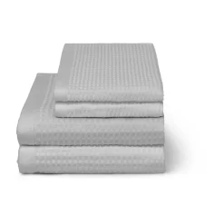 Elvang Denmark Toalla de baño Waffle 70x140 cm, Light grey Gris Sale