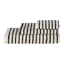 Scandi Living Toallas De Mano Y Cortesía<Toalla Drift 50x70 cm, Blanco-negro BlancoNegro