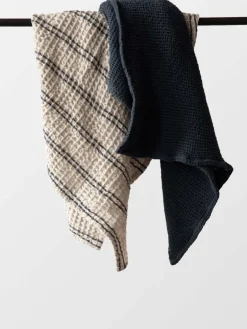 Tell Me More Toalla Nella 50x70 cm, Blue Stripe Beige Discount