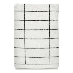 Mette Ditmer Toalla para invitados Tile Stone 38x60 cm, 2 unidades, Black-Off-white BlancoNegro Hot