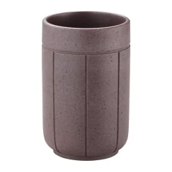 Blomus Vaso para cepillos de dientes Kua, Cedar Wood, Ø7 × 11 cm Marrón Clearance