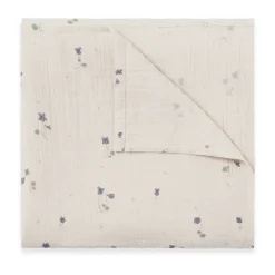 Garbo&Friends Mantas Infantiles|Mantas Infantiles<Viola Muslin pañuelo swaddle., 110x110 cm Azul